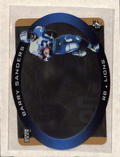 Barry Sanders [Gold] #16 card from 1996 Spx