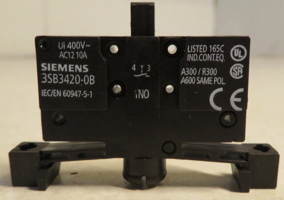 Siemens 3SB3403-0B Pushbutton Switch Auxiliary Contact New One 3SB34030B NOS - Image 3 of 4