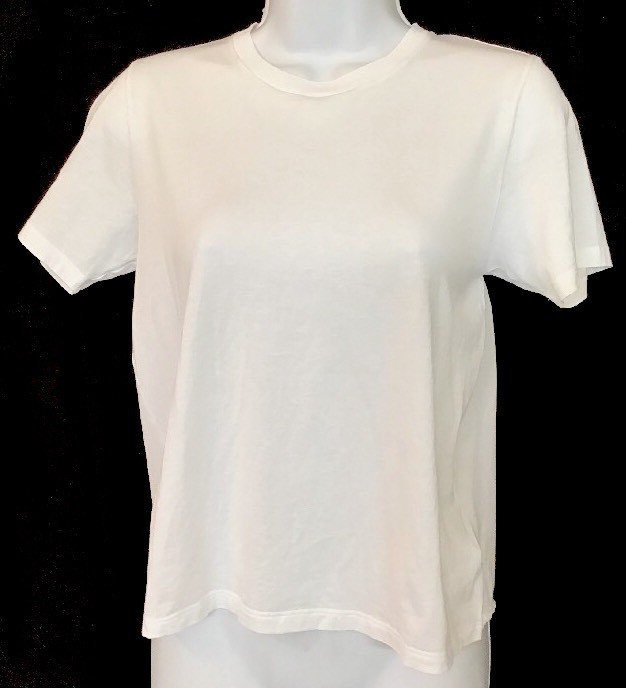 SAINT LAURENT T shirt bianca cotone manica corta taglia XS