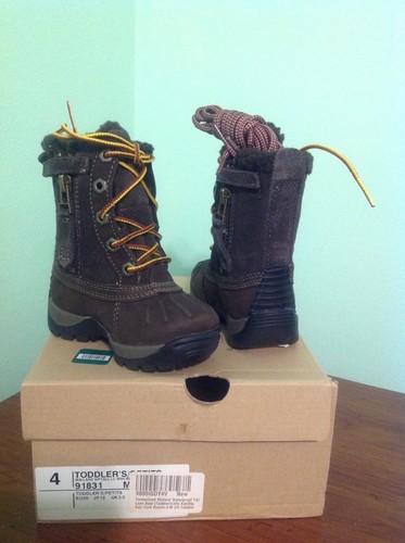 Timberland Bambino Mallard Alti Stivali Impermeabili Nero taglia 91831 a 4  | eBay