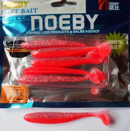Leurres Souples Noeby Texan Minnow 8cm - Parfumés Pour La Pêche Aux