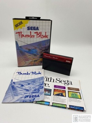 Thunder Blade   Sega Master System   Zustand sehr gut   inkl. Poster   CIB  