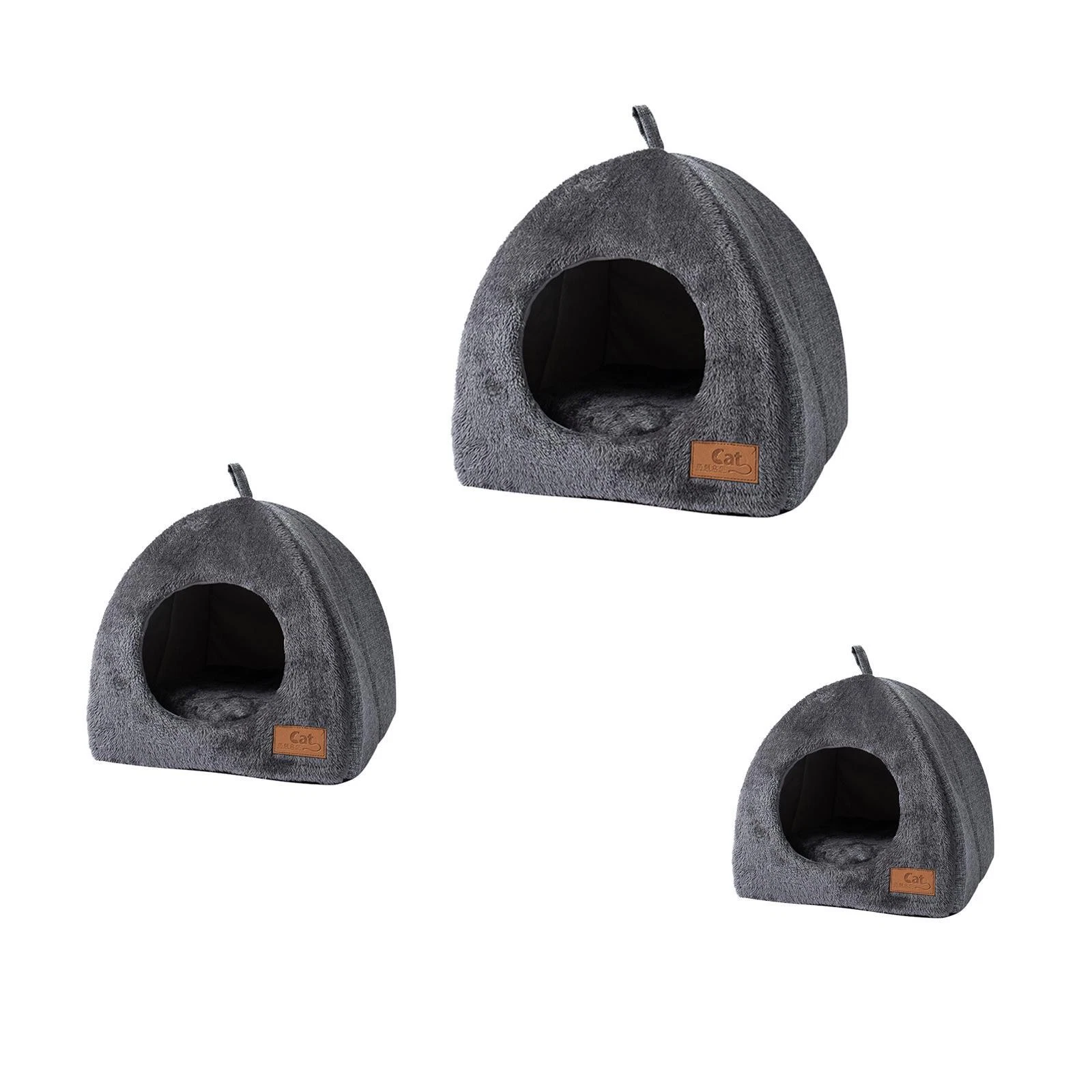 Cute Cat Nest Pillow Sleeping Bed Warm Soft Pet Supplies Thick Dog House Puppy
