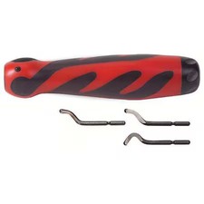 Shaviv 155-90076 Deburring Tool Set, Plastic, Hi Speed Stl.