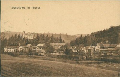 Postcard Ziegenberg in the Taunus 1920 (No.9381) Alsace