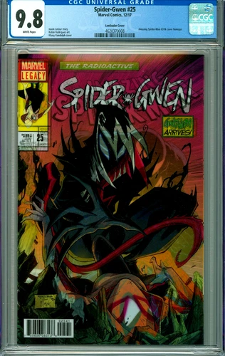 SPIDER-GWEN #25 CGC 9.8 LENTICULAR Homage AMAZING SPIDER-MAN #316 MARVEL 2018