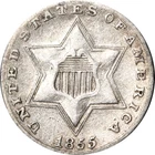 1855-P Three Cent Silver — photo from another recent sale