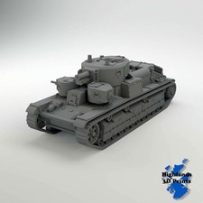 T-28 Tank WW2 Tabletop Gaming 3D Print