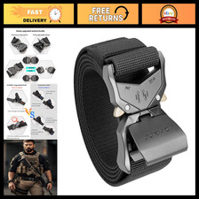 Tactical Military Hiking Rigger Belt 1.5" Nylon Web Heavy Duty Quick Release