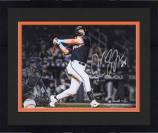 Framed Kyle Stowers Miami Marlins Signed 8x10 Walkoff Home Run Spotlight Photo