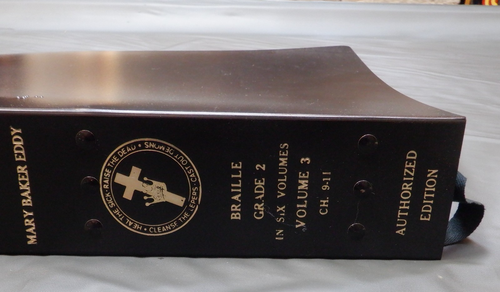 Science and Health with Key to The Scriptures by Mary Baker Eddy 1971 BRAILLE - Foto 3 di 7