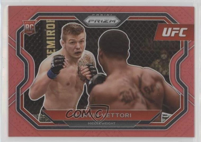 2021 Panini Prizm UFC Red Prizm 69/275 Marvin Vettori #143 Rookie RC 09wc