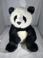 Emmett 14" DLUX Panda Bear Plush Stuffed Animal Douglas Cuddle Toy black white