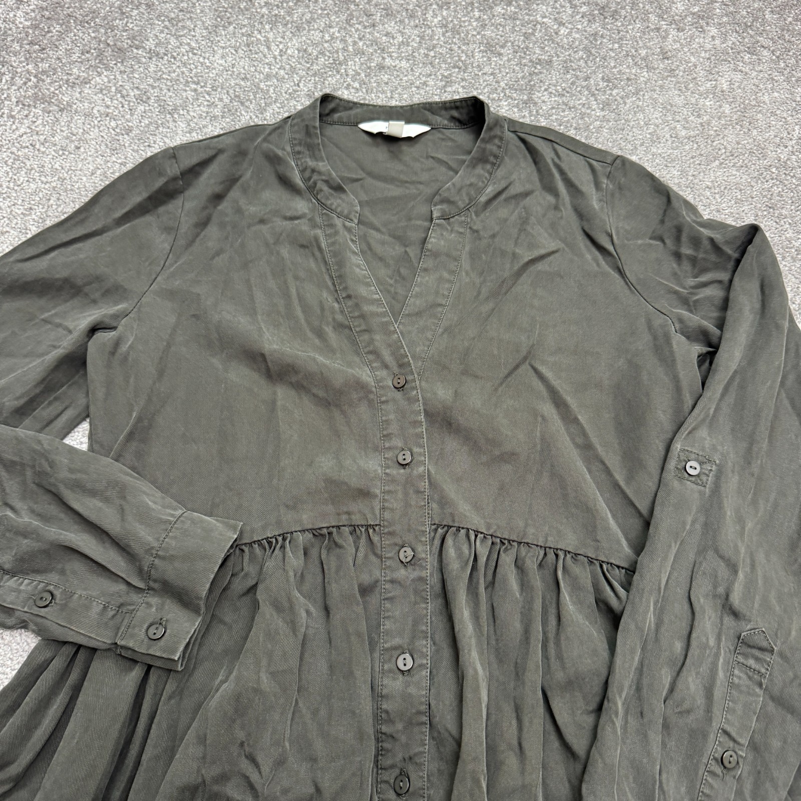 Ripe Maternity Button Front Collarless Shirt Dres… - image 3