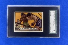 1951 Topps Ringside #34 Sugar Ray Robinson vs Servo SGC 7