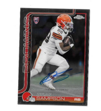 2025 Topps Chrome Dylan Sampson #RA-DSA Rookie Auto RC Browns