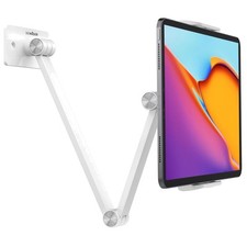 High-Grade Aluminium Tablet Wall Mount for 4.7-12.9 Inch Devices - White Finish