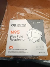 Outdoor Research N95 Flat Fold Respirator Pack Of 25 Brand New