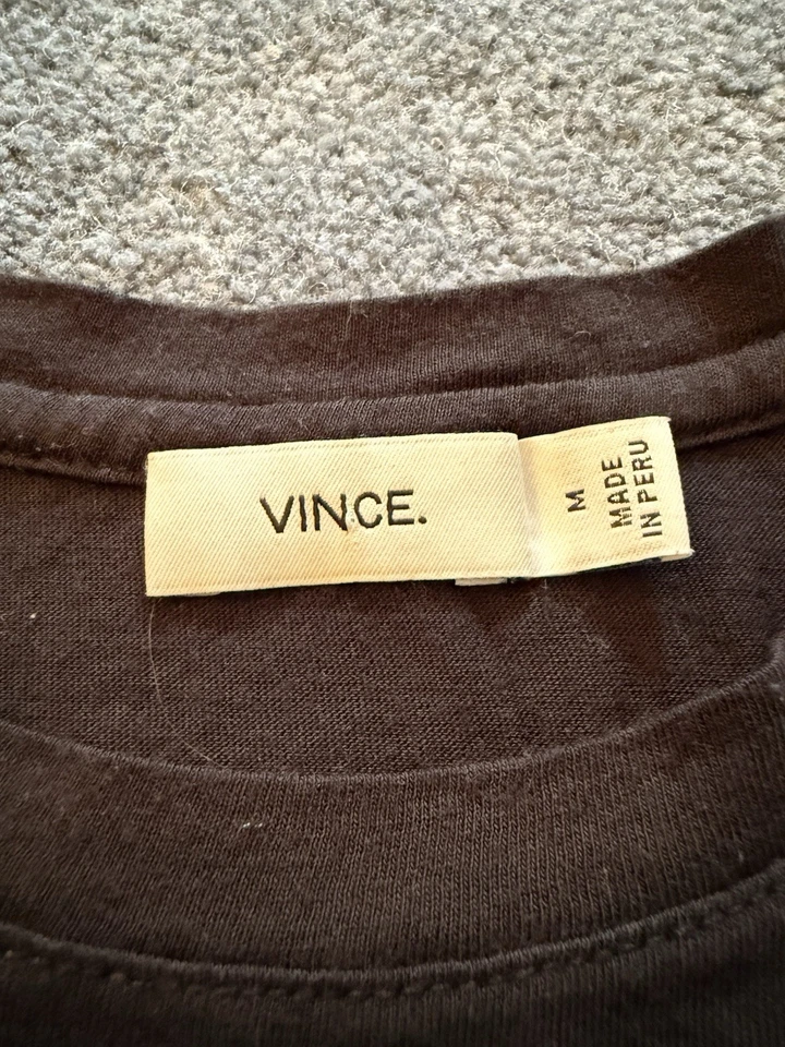 Vince Pima Camiseta Algodón Mezcla Modal Talla Mediana Foto 4 de 4