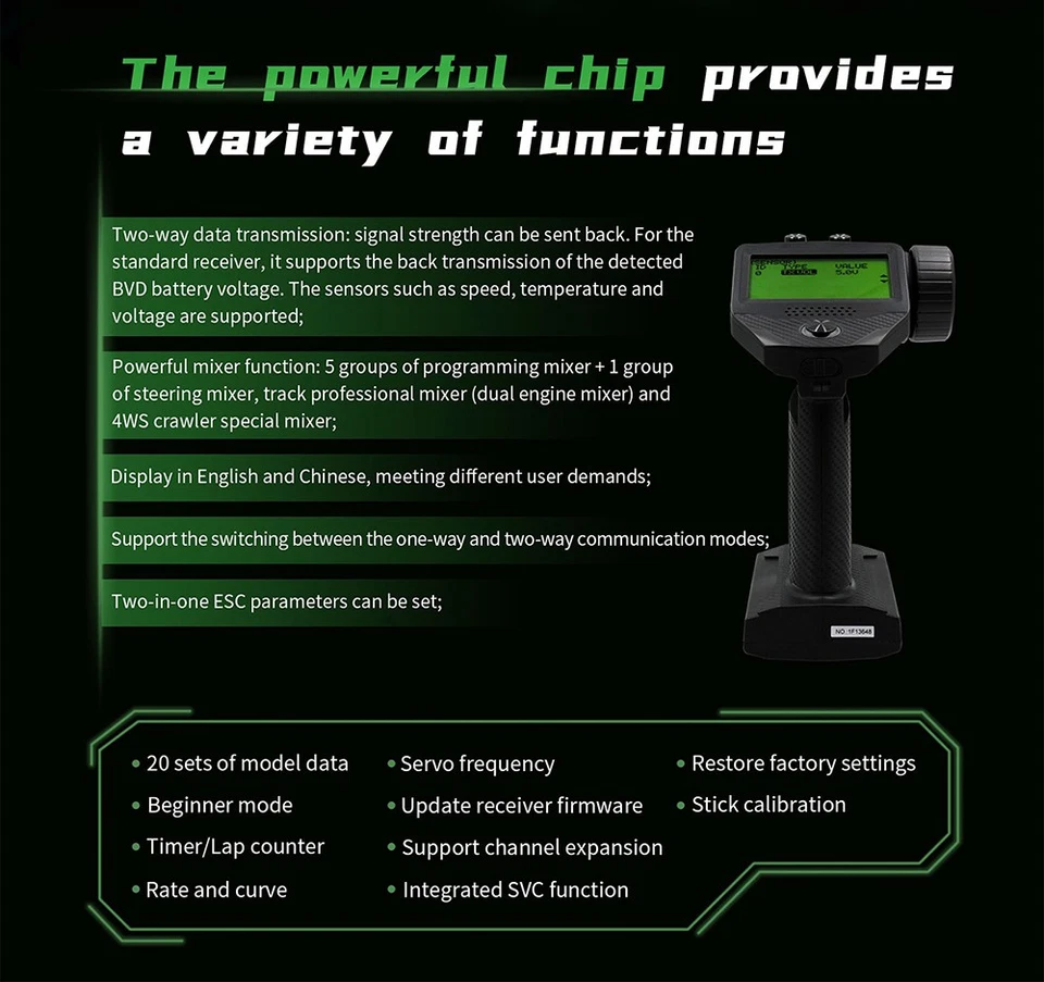 Flysky G7P RC Transmitter Receiver R7P FS-R7P 7CH 2.4Ghz Remote Controller - Image 3 of 4