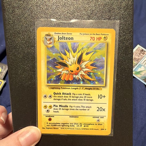 Pokemon TCG Jolteon 4/64 Jungle Holo Rare Unlimited ENG 1999