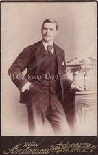 Willie Anderson Partick Glasgow Scotland UK Man Smiling Photo Cards Cabinet