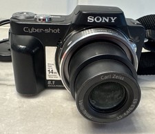 Sony Cybershot DSC H3 Digital Camera Untested No Battery JAPAN Made Black