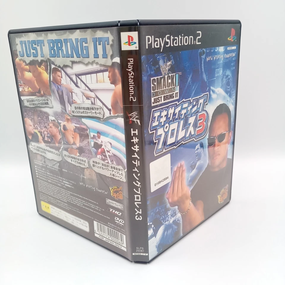 WWE SmackDown Just Bring It PS2 PlayStation 2 Original Japanese CIB Complete - Image 3 of 4