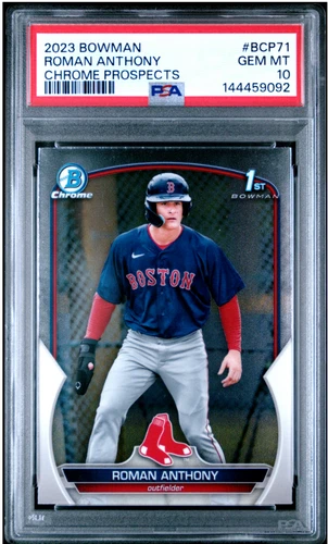 2023 Bowman Roman Anthony Chrome 1st Prospect #BCP-71 Red Sox PSA 10