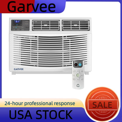 Garvee 10000 BTU Window Air Conditioner Unit with Remote Control, Cools Rooms Up