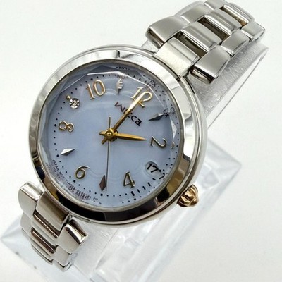 Excellent condition Citizen watch, date display, cut glass, radio-controlled sol
