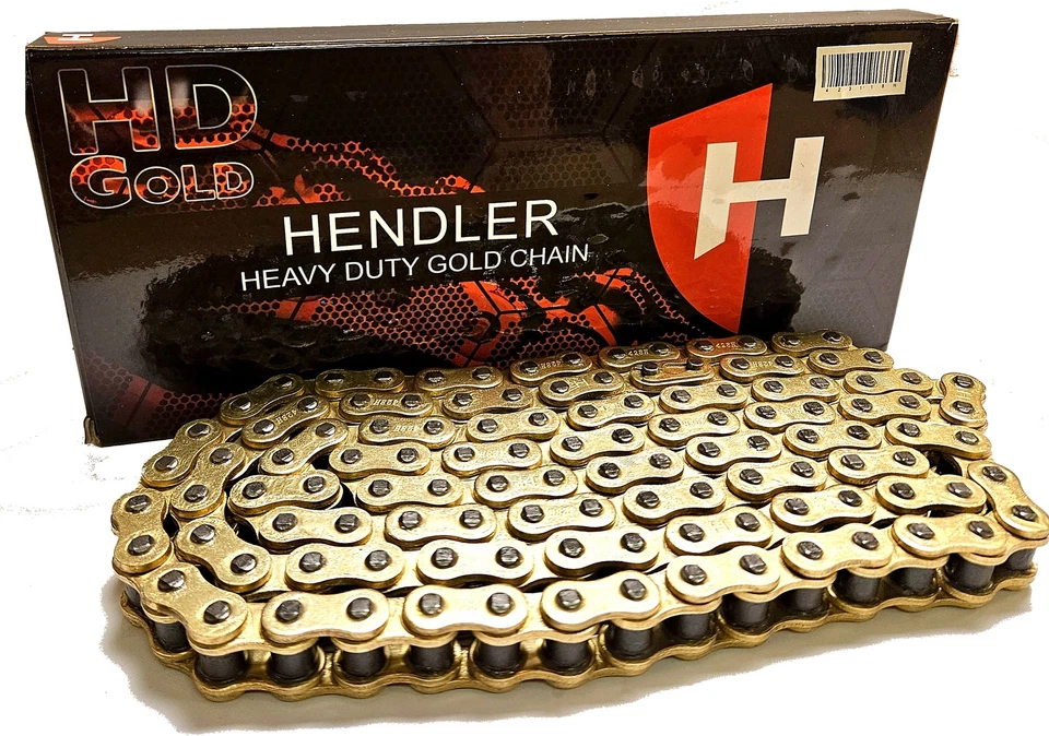 Suzuki GSF250 95 Gold X-Ring Heavy Duty Drive Chain - Image 3 of 4