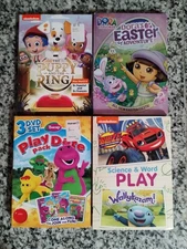 Children's/Nick Jr DVDs Lot 7 Of Dora, Bubble Guppies, Barney, Blaze, Wallykazam