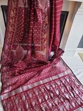 Women Pure Half Silk Authentic Dhakai Jamdani Saree Designer Handloom Festive