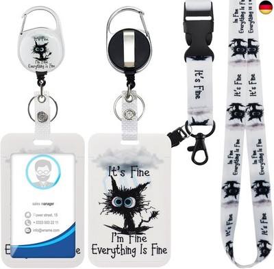 Ausweishülle mit Band, Id Badge Holder Breakaway Lanyard für, Einziehbare Badge 