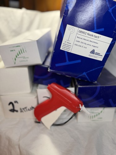 National tagging gun Combo With Thousands Of Plastic Tag Hangers And Hooks