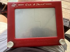 Magic Etch A Sketch Screen Vintage 1970's Working