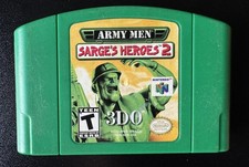 ARMY MEN SARGE'S HEROE'S 2 NINTENDO 64 GAME - TESTED