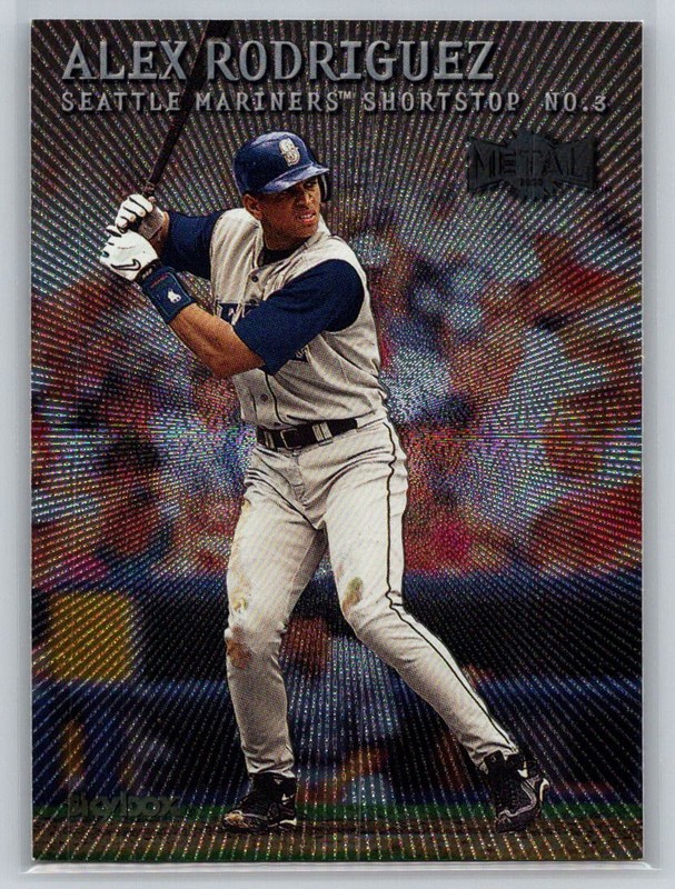 2000 Metal Base Set #100 Alex Rodriguez