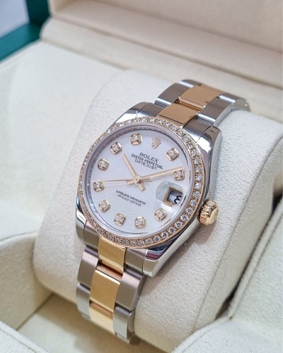 Rolex Datejust Mother of Pearl Dial 31 Steel & Gold Oyester Bracelet 178273 - Picture 2 of 11