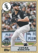LUCAS GIOLITO 2022 TOPPS 35TH ANNIVERSARY THROWBACK 87' #T87-87 WHITE SOX