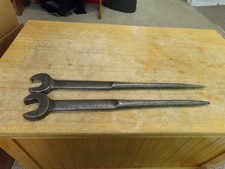 Williams Straight Spud Wrenches 1-1/8" & 1-1/16” Open End 1207 Superrench & 207A