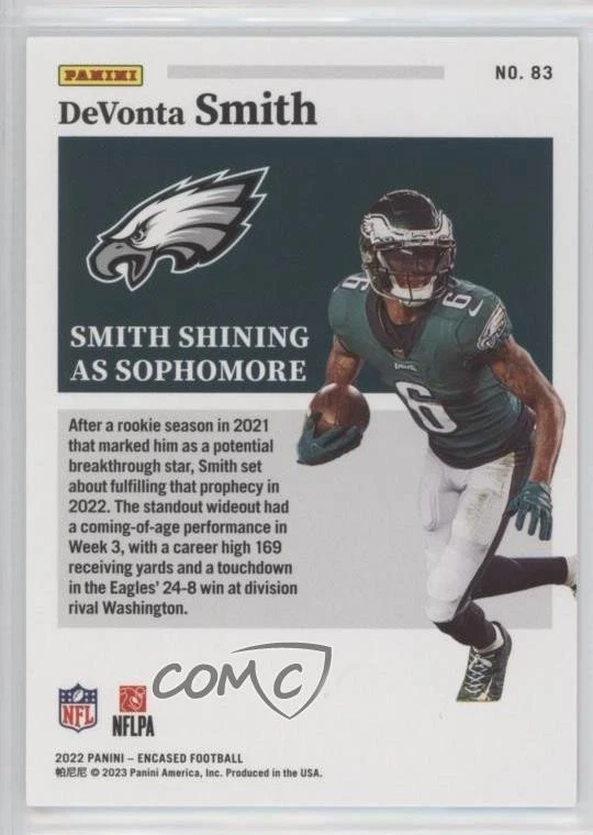 2022 Panini Encased DeVonta Smith #83 - Image 2 of 2