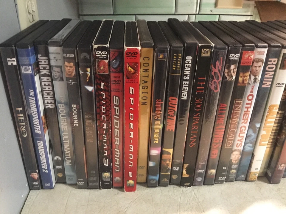 HUGE LOT DVD BLURAY MOVIES Used & New Iron Man X Men Matrix Transformers Ring - Image 2 of 4