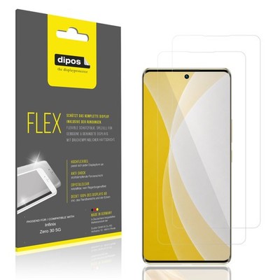 2x 3D Full Cover Schutzfolie für Infinix Zero 30 5G Panzerfolie Anti-Shock