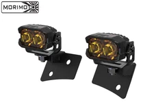 Morimoto 2Banger HXB Yellow Flood A-Pillar Light Kit For 2007-2018 Jeep Wrangler