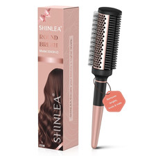Round Brush for Blow Out, Upgraded 2 in 1 Ceramic round Hair Brush for Blow Dryi