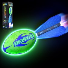 Glow in The Dark Football Rechargeable Light Up Football for Kids 8-12 Motion-Ac