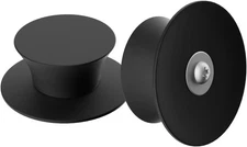 2 Pack Universal Silicone Pot Lid Replacement Knob, Heat Resistant Pan black