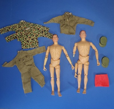 GI Joe 1964 Fully Jointed Military Action Figures with Clothing
